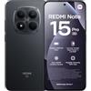 XIAOMI REDMI Note 15 Pro 5G Smartphone 8+256GB, Schermo 6,83 1.5K AMOLED, MediaTek Dimensity 7400-Ultra, Fotocamera da 200MP, Batteria da 6580mAh, Nero