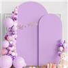 Odot Copertura per Archi Nuziali, Copertura per Arco Rotondo Top Telaio, per Feste di Nozze, Decorazione di Compleanno, Fidanzamento Matrimonio Battesimo (Viola chiaro,120 * 50cm (3.9 * 1.6ft))