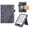 kwmobile Cover per Kindle Paperwhite Cover - Custodia per Kindle Paperwhite 6,8 Pollici 11 Generazione 2021 - eBook Reader Case - con Slot Portatessere - Mandala Dorato