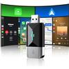 Volam Adattatore Carplay Wireless 2 in 1 per CarPlay & Android Auto 2026 Upgrade Aggiorna da Cablato a Wireless, Adattatore USB/Type-C Senza fili Plug & Play Compatibile con iOS 10+ e Android 11+