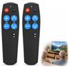 Caybats Telecomando Universale TV con 7 Tasti Grandi Facile e Semplice per Anziani Telecomando TV Universale ad Apprendimento Infrarossi per Televisione Decoder DVD 2 Pezzi