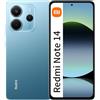 Xiaomi Smartphone Redmi Note 14,8+256GB,NFC,Blu,Sistema di fotocamera IA 108MP,Batteria 5500mAh,Schermo di cura degli occhi 120Hz,Funzionalità IA (Caricatore non incluso)