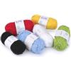 cyclingcolors 6 gomitoli di lana per lavori a maglia e uncinetto, decorazione, 25 g, lunghezza 58 m