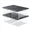 Rotho CORE Pro - Set di 4 scatole da 44 l, con coperchio, per alimenti, impilabili modulari