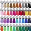 Duufin 200 Pezzi Ciondolo di Nappa in Finta Pelle Scamosciata Nappe Decorative per Portachiavi DIY, 40 Colori(Tappo d'Argento)