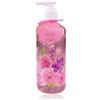Accentra Dispenser di sapone BLOSSOM con sapone per le mani, sapone liquido in dispenser decorativo rosa con fiori, 290 ml, profumo: rosa lilla, idea regalo per donne, mamma e fidanzata - ricaricabile