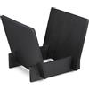 Dynavox Supporto per LP ST40, Scatola per Dischi in Vinile in bambù, Supporto per Fino a 40 LP e Singoli, Nero