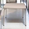 FurnitureR Tavolo da pranzo Square Oak, struttura in metallo robusto e MDF, piano imbottito in pelle sintetica, pieghevole e portatile, per soggiorno, cucina, caffè, 86 x 86 cm