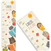 GRAVURZEILE Metro per bambini in legno - Lettori - Personalizzato con nome per la cameretta dei bambini - Scala misura 80 - 140 cm - Dimensioni 20 x 70 x 2 cm - Regalo per nascita per ragazze e