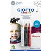 Giotto F473900 - Matita da trucco unisex, per bambini, colore: bianco, nero, rosso, 0