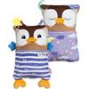 NICI 62295 Gufetto di Peluche Fronte/Retro, Morbido Peluche per Le Coccole e i Giochi dei Piccoli Amanti degli Animali, Ideale per casa, Asilo o in Viaggio, 30 x 20 cm, Marrone