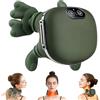 Generico Massaggiatore Cervicale Ergonomico 4D Senza Fili, Massaggiatore Collo e Spalle con Calore, Massaggio Cervicale Profondo per Sollievo dal Dolore, Cuscino Massaggiante Schiena Portatile USB