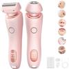 KWHEUKJL SilkGlide Pro - Rasoio Silk Glide 2024, epilatore Silk Glide per depilazione indolore a casa, rasoio elettrico 2 in 1 da donna (rosa)
