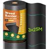 iropro Telo Pacciamatura Anti Erbacce, 3 * 25m Telo Anti Erbacce, 75m², Tessuto Permeabile all'Acqu, Orto, Giardino, Stabilizzazione ai Raggi UV,Barriere Contro Le Erbe Infestanti