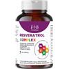F B PHARMA RESVERATROL COMPLEX — Integratore con Resveratrolo + Astaxantina + Quercetina + Vitamina C + Zinco | Benessere Cellulare e Protezione Cellulare | 120 Capsule