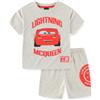 Disney Cars Saetta McQueen - Set maglietta a maniche corte e pantaloncini in spugna francese per bambini grandi, Beige, 4