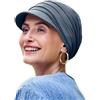 Christine Headwear HocYoga Cap Blue 1582-0168 | Cappello in Bambù - Cappello Oncologico Donna | Fazzoletto per chemioterapia | Taglia unica, blu, Taglia unica