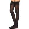 Wolford Velvet de Luxe 50 Stay-Up Calzamaglia, 50 DEN, Nero, XS Donna