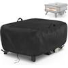 Fenghome Cozze 90349 - Copertura per forno per pizza a gas da 13, impermeabile, antipolvere, per forno per pizza, in tessuto Oxford 500D, borsa per il trasporto per pizza, accessori nero (55 x 55 x
