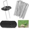 PTBWS 50 picchetti e 50 rondelle, picchetti di Ancoraggio, 150x40 mm, Diametro 3 mm, picchetti da Giardino, Adatti per Tende, Erba Sintetica, ancoraggi da Campeggio, ECC.