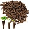 ZoneYan Spugne di Crescita Idroponica, Spugne di Ricambio, Spugne per Coltivazione Idroponica, Baccelli per Avviare Semi per Indoor e Giardino, Propagazione Radici e Crescita Piante (100, Marrone)