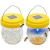 TaimeiMao Trappole per vespe,2PCS Trappola Calabroni Solare,Trappole vespe e calabroni,Trappola per vespe da appendere,Luce LED Attira Zanzare,Calabroni per frutteto,fattoria,giardino,terrazza,cortile