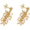 Vlnet ® | Vestopazzo orecchini pendente mogra | argento - ottone - rame - acciaio e madreperla | lavorazione artigianale (acciaio e madreperla)