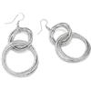 Vlnet ®| Vestopazzo orecchini pendenti catena cerchi | Placcato argento | Lavorazione artigianale | Nickel tested