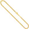 EDELIND Königskette Gold - Echtgold 750 | Kette 2.8 mm mit Stempel | Halskette aus Deutschland | Herren Goldkette mit Karabinerverschluss, Länge 50 cm, Gewicht ca. 33 g.
