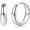 Silvora Orecchini Donna Cerchio Argento 925, 12mm Orecchino Cerchio Donna Argento, Orecchini Piccoli Tondi Eleganti per Anniversario Compleanno Natale