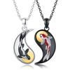 OHAYOO - Catena Yin Yang in argento Sterling 925, con ciondolo, collana abbinata per lui e per lei, gioielli regalo per donna e uomo, Standard, Argento sterling, Non pietra preziosa