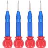 Gucagle Set Perforatore Centrale Perforatore Automatico Utensile Manuale Per Metallo, Legno, Finestra, Vetro, 5 Pollici, Acciaio Ad Alta Velocità, Resistente All'Usura, Antiruggine, (Blu)