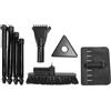 Gucagle Set pala da neve per auto Kit pala spazzaneve di emergenza multifunzionale retrattile con impugnatura ergonomica Materiale in lega di alluminio Design pieghevole per viaggi su