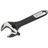 SATA ST47122 - Chiave regolabile a ganascia extra larga, con corpo in acciaio forgiato e finitura cromata, colore: nero fosfato lucido