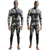 Zymjzbetic Muta da sub Muta mimetica da 3 mm a maniche lunghe con fissione cappuccio 2 pezzi in neoprene sommergibile for uomo for tenere al caldo le immersioni Snorkeling(3MM-wmt01210-Blue,XL)