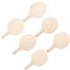 Mikikit 6 Pezzi Pagaia da Ping Pong in Legno Non Verniciata per Appassionati di Tennis da Tavolo, Versatile per Competizioni, per Uso Multisituazione e Personalizzazione DIY