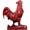 ATREDESES Arredamento per Ufficio Scultura in Legno Grande Gallo Ornamento Pollo in Legno casa Soggiorno Ornamento Decorativo Artigianale Arredamento per La Casa(10.23in)