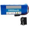 GAOZITAIGZ Batteria Per Bicicletta Elettrica Da 36 V 10 Ah Pacco Batteria Al Litio Ricaricabile Con Caricabatterie Batteria Per Moto Scooter Go-Kart Batteria Agli Ioni Di Litio Impermeabile (36V 10AH),XT60+SM