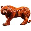 ATREDESES Arredamento Per Ufficio Ornamenti di tigre intaglio in legno Artigianato di tigre in legno massello Artigianato for la decorazione della scrivania di casa e ufficio Arredamento Per La Casa(5.9in)