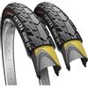 Fincci Tintera Coppia Copertoni 28 Gravel 700x45c Pieghevoli - 2 Copertoni Bici 28 Aramidici Antiforatura Nylon 1mm 60 TPI - per Elettrica, Strada, Ibrida, Gravel Bike