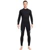 Zymjzbetic Muta da sub Muta da uomo in neoprene nero 3,0 mm con cerniera lunga donna, surf, in un pezzo, nuoto Snorkeling(Men Blue,2XL)