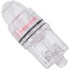 Generic Luce da Pesca a Goccia Profonda Luce Subacquea a LED Impermeabile in Plastica Trasparente per Pesca a Traina D' 2 Batterie AA (Rosso)