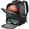 Laikoutd Zaino da basket e calcio in poliestere resistente dotato 11 scomparti per l ' organizzazione attrezzature sportive Borsa sportiva capacità