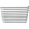 AEJHSIN Raggio di Bicicletta Raggi for Bicicletta 13G Diametro 2,3 mm Lunghezza 102-256#45 Acciaio + nippli 10 Pezzi/Lotto(125mm 10PCS)