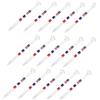 Healeved 25 Pezzi Supporto visibilità per Bandiera Palline in Golf Americana ABS Trasparente Chiara Portatile, per Golf All'aperto e Allenamento Indoor