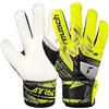Reusch Attrakt - Guanti da portiere per principianti, traspiranti, flessibili, durevoli, per erba artificiale e superfici dure, unisex per adulti, taglia 8, nero e giallo