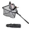 PENRUNKA Retino da Pesca con 90cm Manico Telescopico Lega Alluminio, Guadino Carpfishing Nylon Pieghevole per Facile Catturare e Liberare Salmone, Kayak, Pesce Gatto, Spigola, Pesca Trota, Aragosta & Granchio