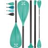ZLX SUP Paddle in alluminio regolabile, peso leggero, impugnatura ergonomica a T, montaggio rapido e lame durevoli