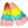 YuLiMirich Pinne da nuoto per bambini, 100% silicone, pinne corte per immersioni e nuoto, comode pinne per ragazzi e ragazze (colori macaron, XS 30-32)