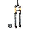 LHHL 26 27,5 29 Forcella Ammortizzata Mountain Bike Corsa 120mm Forcella Air MTB Ritorno Regolabile Dritta/conica Leggera Forcella Anteriore Bici Freno A Disco QR 9 * 100mm HL/RL(Straight HL,26'')